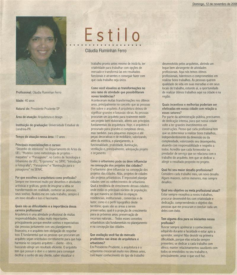 Claúdia Ferro Arquitetos Associados